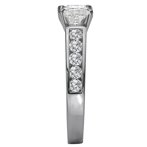 Round Lab Grown Diamond Classic Semi-Mount Diamond Ring