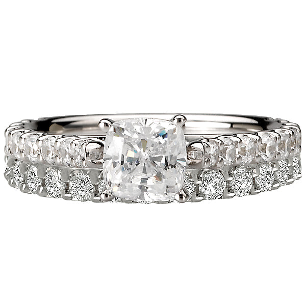 Round Lab Grown Diamond Classic Semi-Mount Diamond Ring