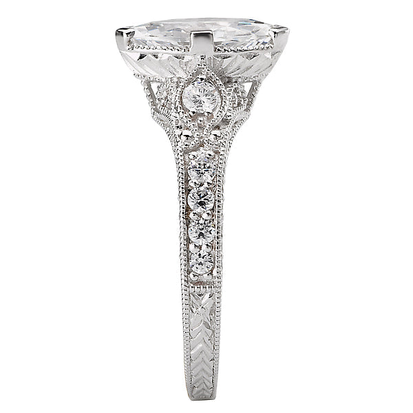 Marquise Lab Grown Diamond Vintage Semi-Mount Diamond Ring