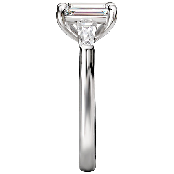 Round Lab Grown Diamond Custom Semi-Mount Diamond Ring