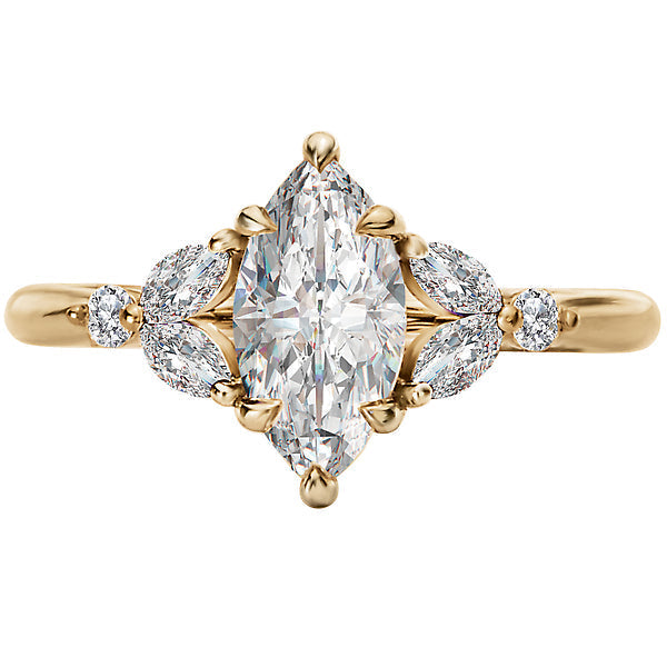 Marquise Lab Grown Diamond Classic Semi-Mount Engagement Ring