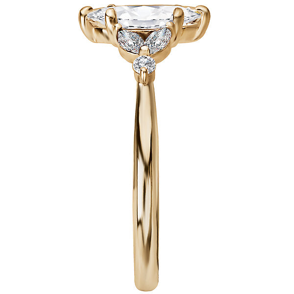 Marquise Lab Grown Diamond Classic Semi-Mount Engagement Ring