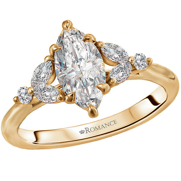 Marquise Lab Grown Diamond Classic Semi-Mount Engagement Ring