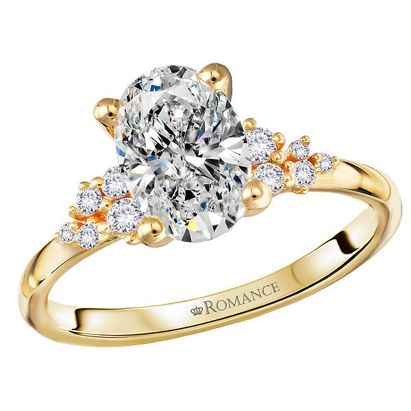 Oval Semi-Mount Lab Grown Diamond Engagement Ring