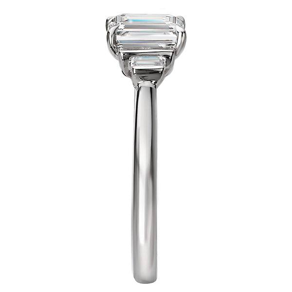 Emerald Lab Grown Diamond Diamond Semi-Mount Engagement Ring