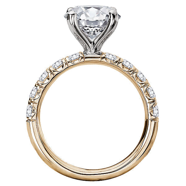 Round Semi-Mount Lab Grown Diamond Engagement Ring