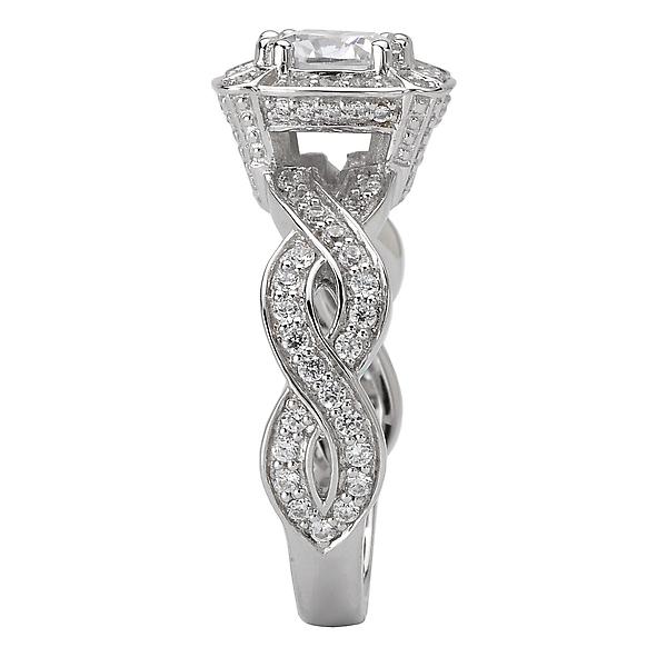 halo semi mount diamond ring 115002-100a