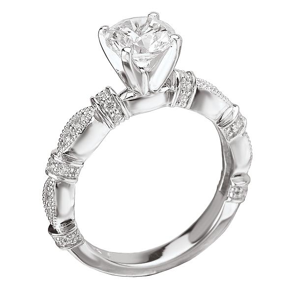 peg head semi-mount ring 115014-s