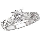 peg head semi-mount diamond ring 115017-s