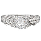 peg head semi-mount diamond ring 115019-s