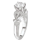 peg head semi-mount diamond ring 115019-s