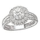 halo semi-mount diamond ring 115024-100