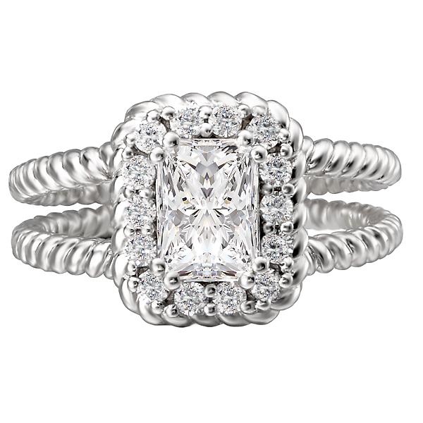 halo semi-mount diamond ring 115026-100