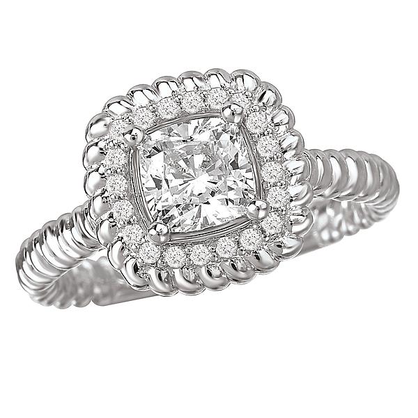 halo semi-mount diamond ring 115032-100