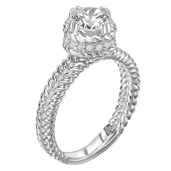 halo semi-mount diamond ring 115033-100