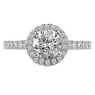 halo semi-mount diamond ring 115035-100a