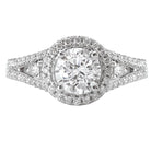 halo semi-mount diamond ring 115039-100