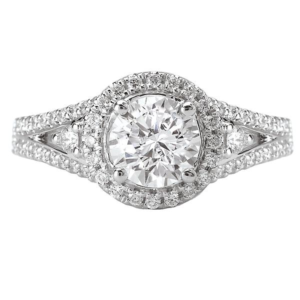 halo semi-mount diamond ring 115039-100