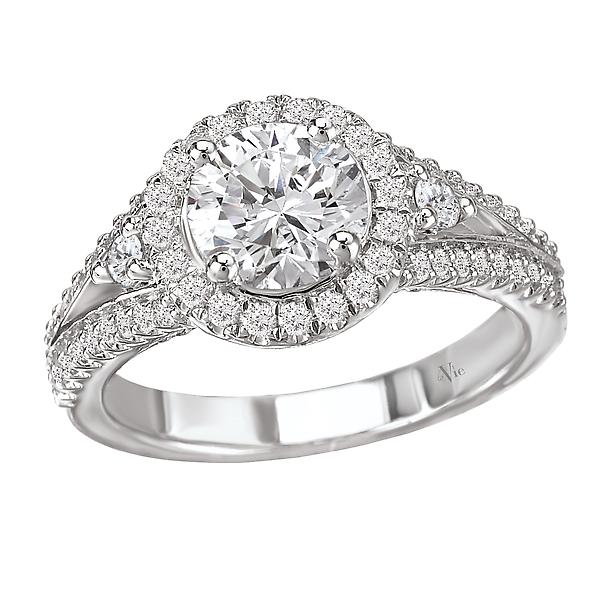 halo semi-mount diamond ring 115039-100