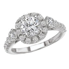 halo semi-mount diamond ring 115041-100