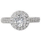 halo semi-mount diamond ring 115042-100