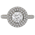 halo semi-mount diamond ring 115048-100