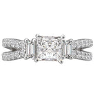 split shank semi-mount diamond ring 115052-s