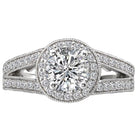 halo semi-mount diamond ring 115055-100