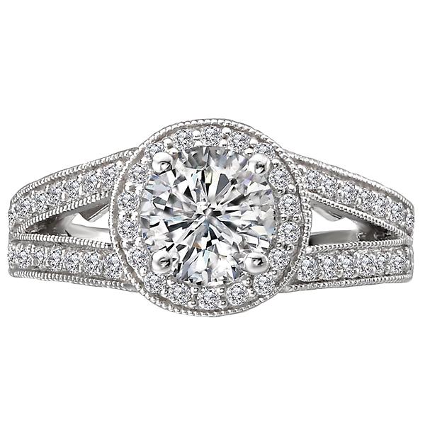 halo semi-mount diamond ring 115055-100