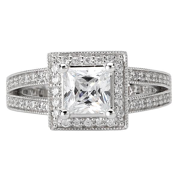 halo semi-mount diamond ring 115062-100