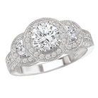 halo semi-mount diamond ring 115088-100