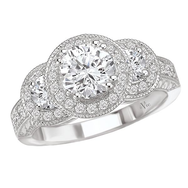 halo semi-mount diamond ring 115088-100