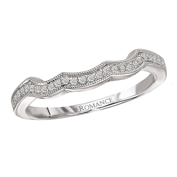 curved wedding band