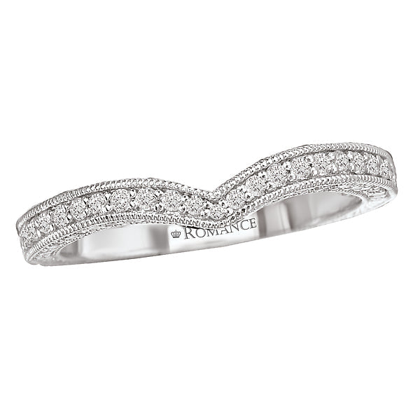 curved wedding band