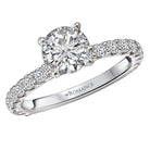 peg head semi-mount diamond ring