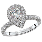 halo semi-mount diamond ring