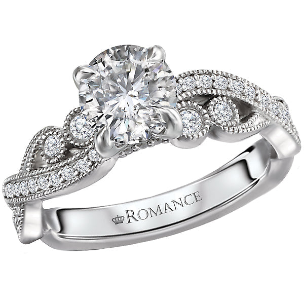 diamond semi-mount engagement ring