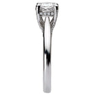 Round  Lab Grown Diamond  Solitaire Semi-Mount Diamond Ring