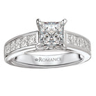 Princess Peg Head Semi-Mount Lab Grown Diamond Ring