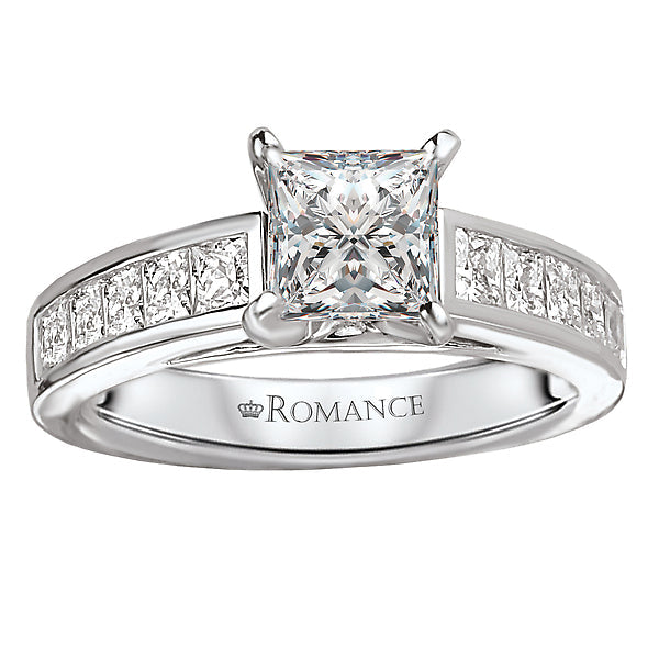 Princess Peg Head Semi-Mount Lab Grown Diamond Ring