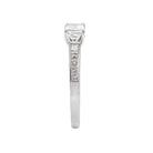 Princess Peg Head Semi-Mount Lab Grown Diamond Ring