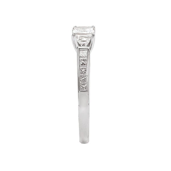 Princess Peg Head Semi-Mount Lab Grown Diamond Ring