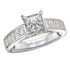 Princess Peg Head Semi-Mount Lab Grown Diamond Ring