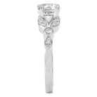 Round  Lab Grown Diamond  Peg Head Semi-Mount Diamond Ring