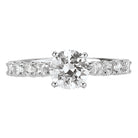 Round  Lab Grown Diamond  Classic Semi-Mount Diamond Ring