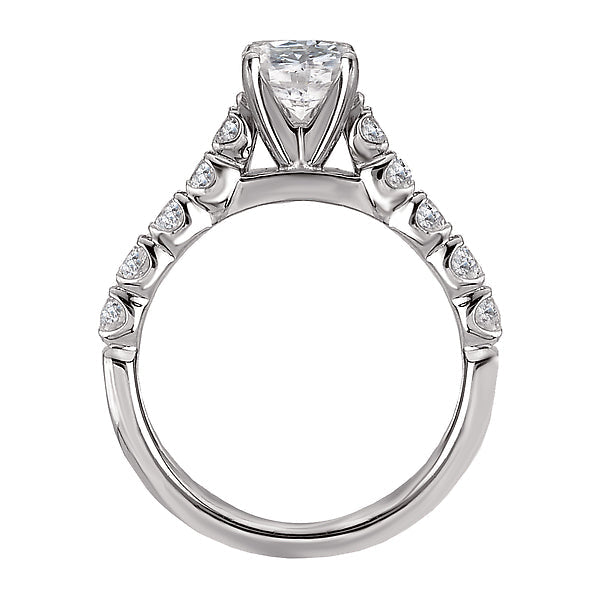 Round  Lab Grown Diamond  Classic Semi-Mount Diamond Ring