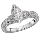 Marquise  Lab Grown Diamond  Vintage Semi-Mount Diamond Ring
