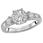 Round  Lab Grown Diamond  Vintage Semi-Mount Diamond Ring