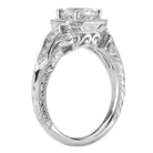 Round  Lab Grown Diamond  Vintage Semi-Mount Diamond Ring
