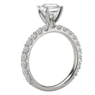 Round Peg Head Semi-Mount Lab Grown Diamond Ring
